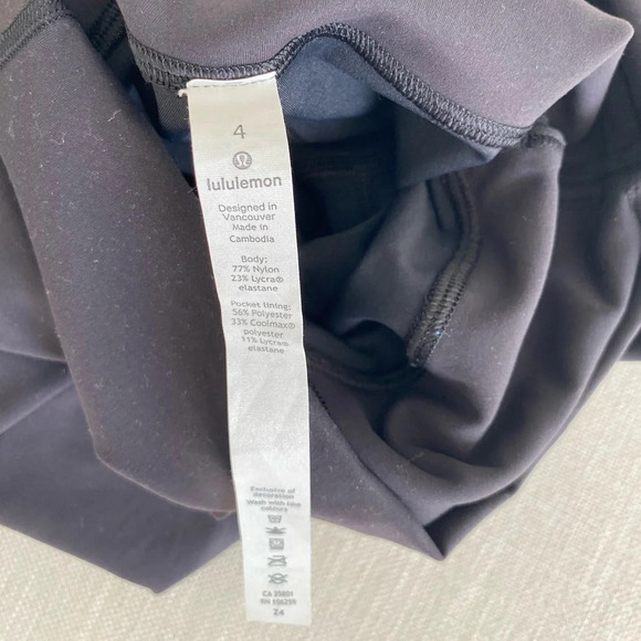 Lululemon Wunder Train High-Rise Crop 21"  Black Size 4 - Picture 13 of 13
